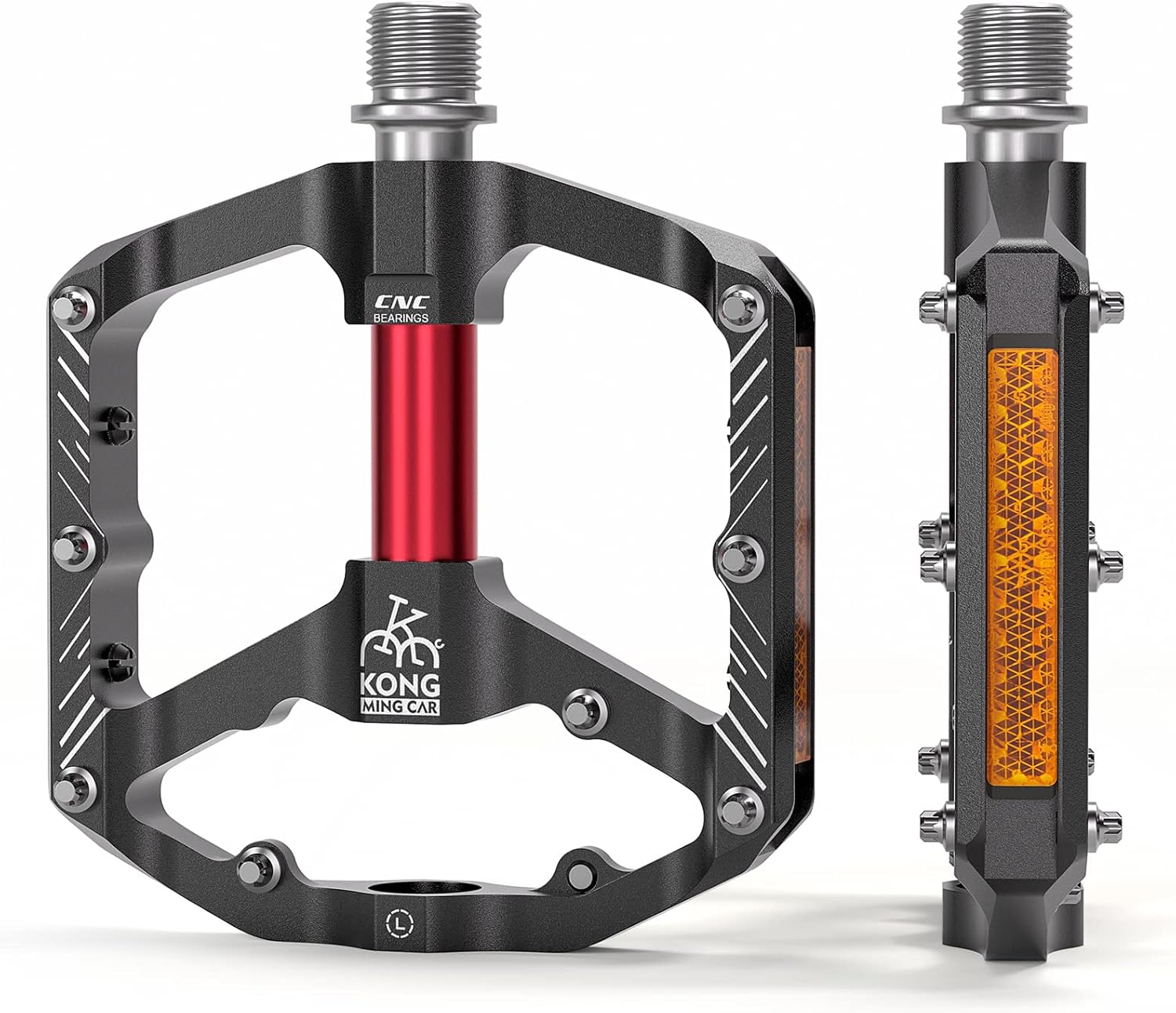 Mountain Bike Pedals 9 16 Inch Platform Lightweight Non Slip MTB Pedals with 3 Sealed Bearings