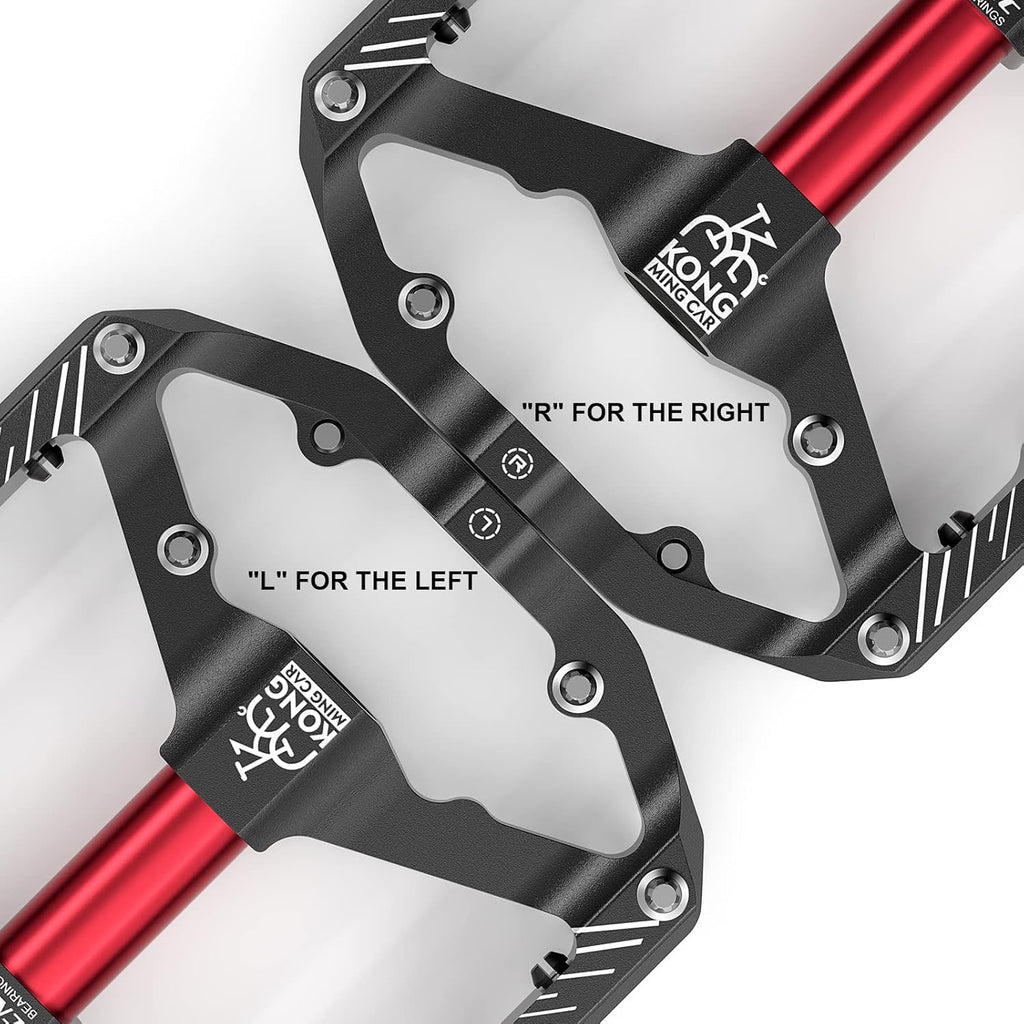 Mountain Bike Pedals 9 16 Inch Platform Lightweight Non Slip MTB Pedals with 3 Sealed Bearings