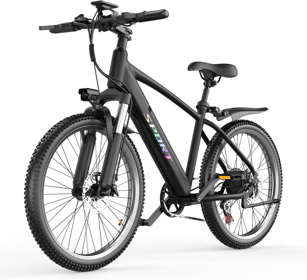 1500W Electric Bike for Adults 26 Inch Mountain Ebike 28MPH 65 Miles Range 7 Speed 48V Battery