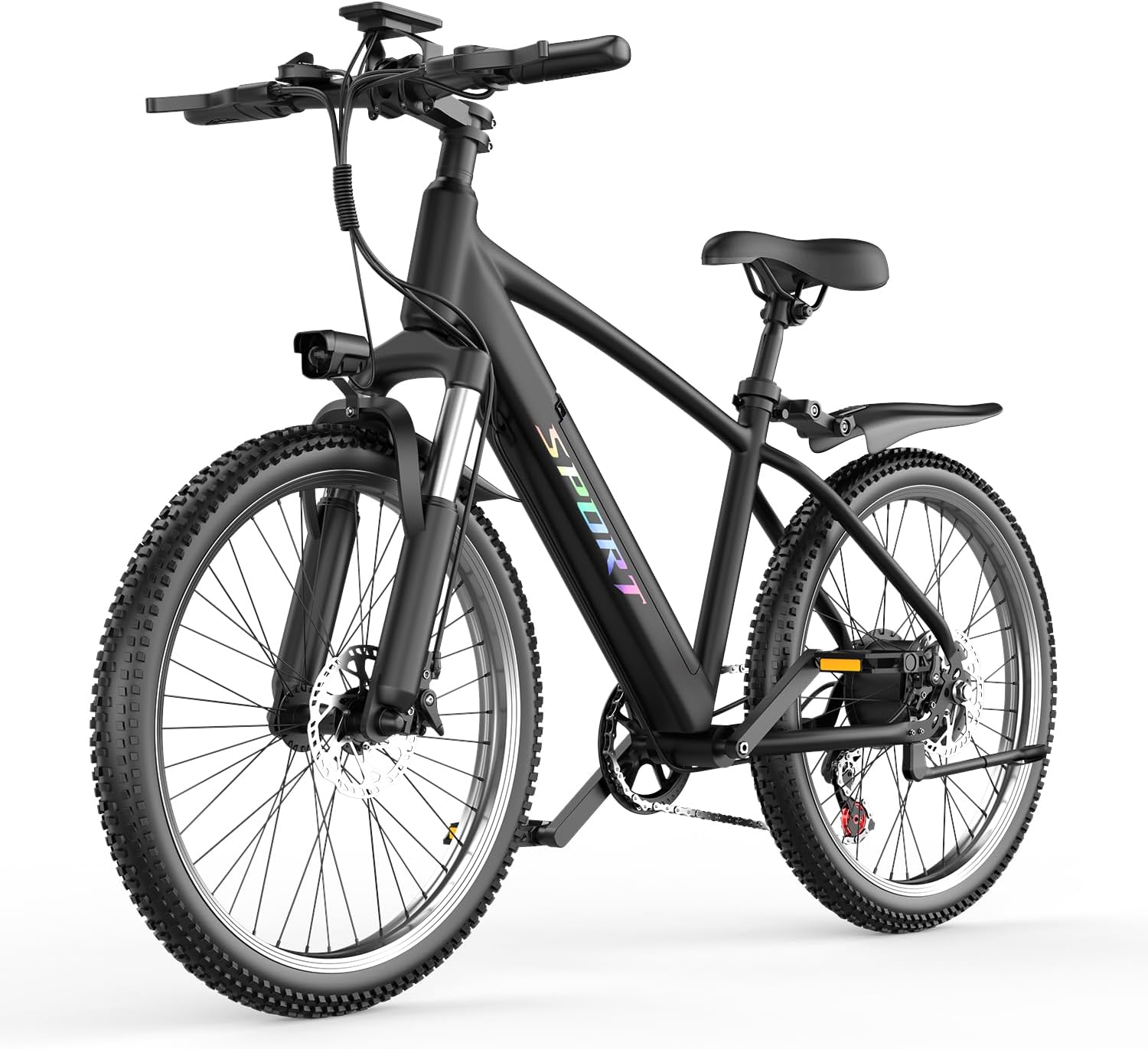 1500W Electric Bike for Adults 26 Inch Mountain Ebike 28MPH 65 Miles Range 7 Speed 48V Battery