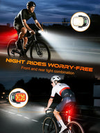Ultra Slim USB C Rechargeable Bike Lights Front and Rear Set IP65 Waterproof Super Bright