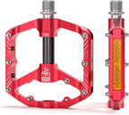Mountain Bike Pedals 9 16 Inch Platform Lightweight Non Slip MTB Pedals with 3 Sealed Bearings