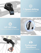 1500W Electric Bike for Adults 26 Inch Mountain Ebike 28MPH 65 Miles Range 7 Speed 48V Battery