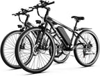 1500W Electric Bike for Adults 26 Inch Mountain Ebike 28MPH 65 Miles Range 7 Speed 48V Battery